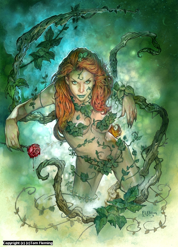 Infected By Art » Art Gallery » Tom Fleming » Poison Ivy in Comic book Art