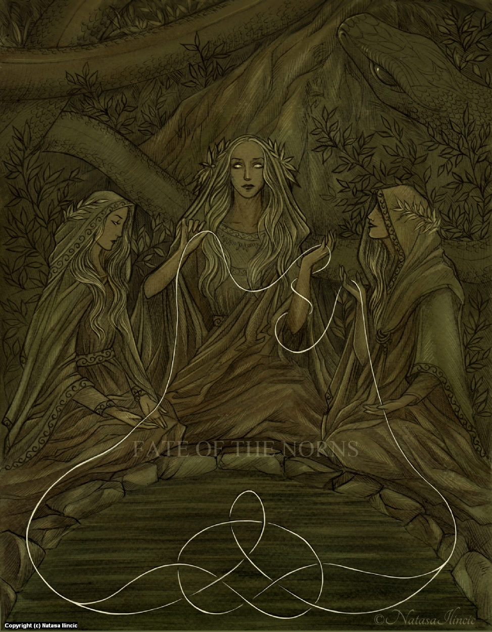 Infected By Art » Art Gallery » Natasa Ilincic » The Norns in Norse