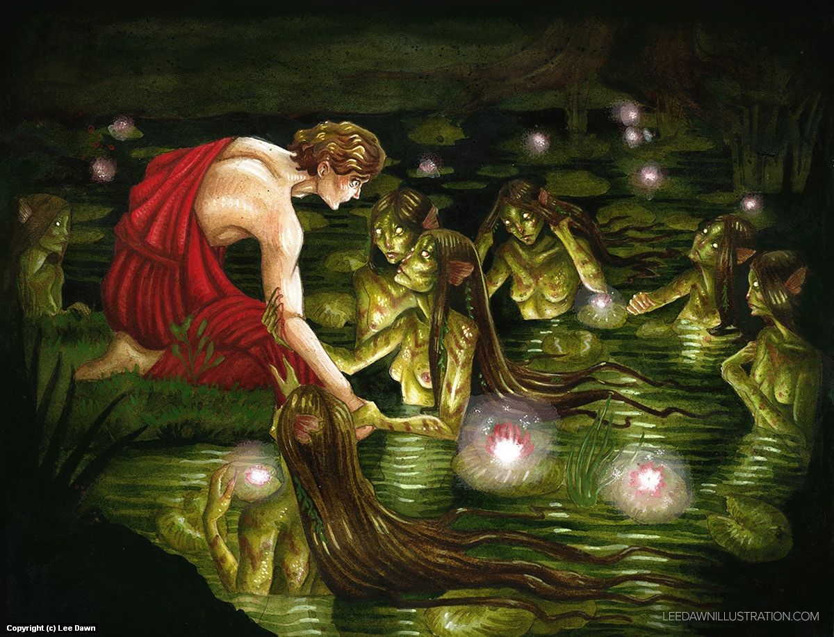 Infected By Art » Art Gallery » Lee Dawn » Hylas and the Nymphs ...